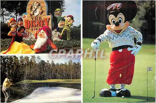 Cartes postales moderne The Disney a Goofy Round of Golf Disneyland Mickey Blanche Neige