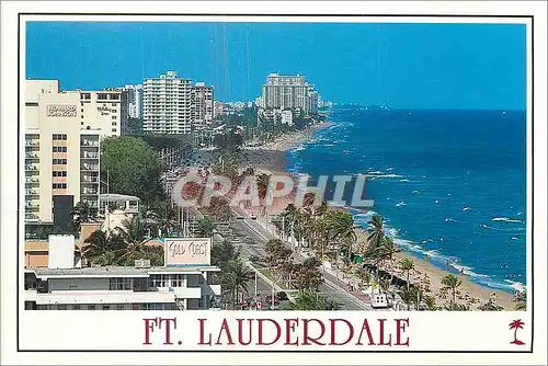 Cartes postales moderne FT Lauderdale Looking North Along A1A in Beautiful Ft Lauderdale