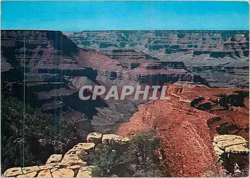 Moderne Karte Grand Canyon National Park Arizona View From Moran Point