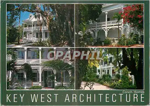 Cartes postales moderne Conch Homes Key West Architecture Florida