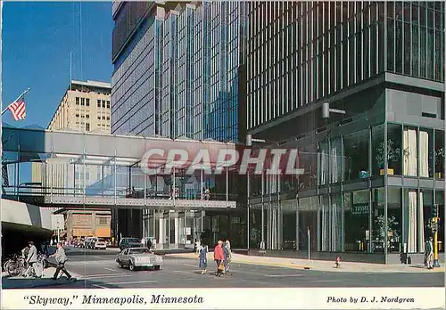 Moderne Karte Skyway Minneapolis Minnesota