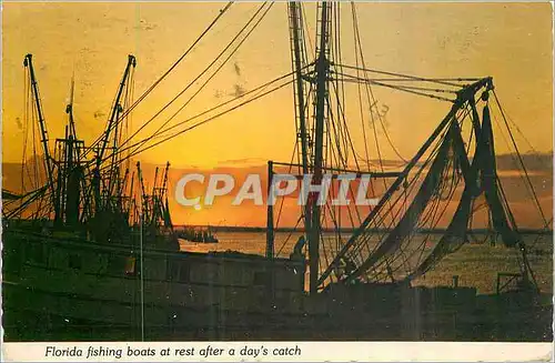 Cartes postales moderne Florida Fishing Boat at Rest After a Day's Catch Bateaux de peche