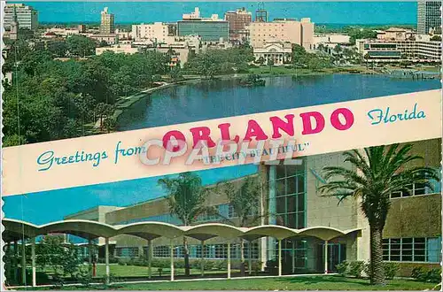 Cartes postales moderne Greeting from Orlando Florida The City Beautiful