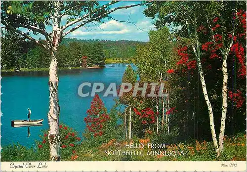 Moderne Karte Crystal Clear Lake from Northfield Minnesota