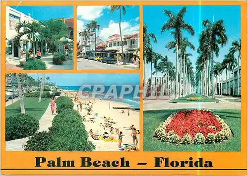 Cartes postales moderne Palm Beach Florida Famous for Shopping Beautiful Homes and a vacation Paradise