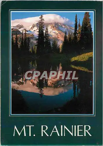Cartes postales moderne MT Rainier National Park View of MT Rainier From on the Mirror Lakes
