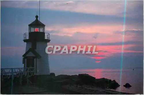 Moderne Karte Brant Point Lighthouse Nantucket Massachusetts