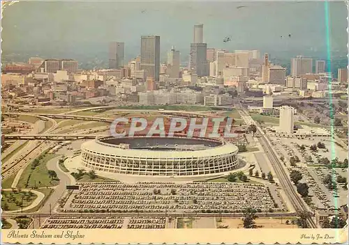 Cartes postales moderne Atlanta Stadium and Skyline