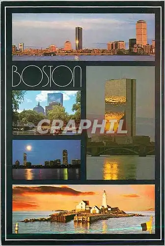 Moderne Karte The Many Moods of Boston Massachusetts