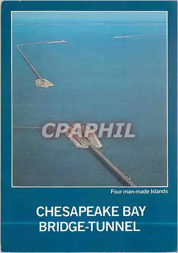 Cartes postales moderne Chesapeake Bay Bridge Tunnel Connecting Virginia Beach and Virginia's Eastern Shore Us Route