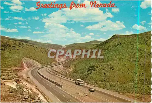 Cartes postales moderne Greeting from Nevada Emigrant Pass On Hi way 40 (Interstale 80)