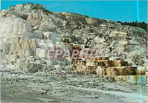 Moderne Karte Minerva Terrace Yellowstone National Park