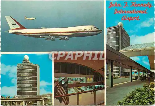 Cartes postales moderne John F Kennedy International Airport Avion Boeing 747