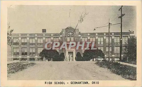 Ansichtskarte AK High School Germantown Ohio