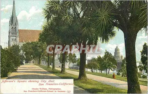 Cartes postales Jefferson's Square Showing City Hall San Francisco California