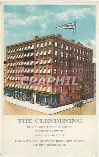 Cartes postales the Clendening 202 Weqt 103RD Street Near Roadway New York City