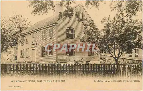 Cartes postales the Howland House 1666 Pilgrim PLymouth