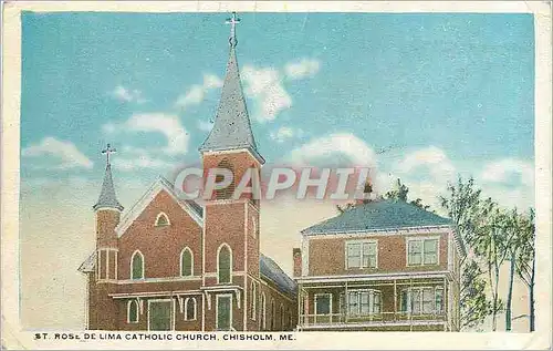 Cartes postales ST Rose de Lima Catholic church Chisholm Me