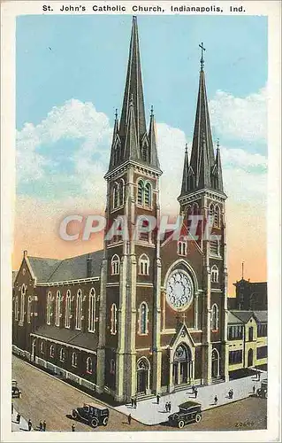 Ansichtskarte AK St John's Catholic Church Indianapolis Ind