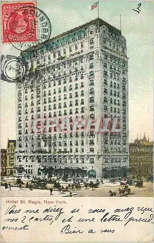 Cartes postales Hotel St Regis New YOrk