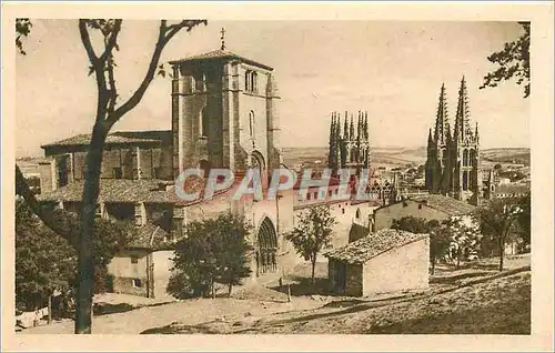 Cartes postales moderne Burgos Iglesia de San Esteban y la Catedral