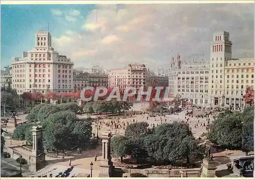 Cartes postales moderne Barcelona La Place de Catalogne