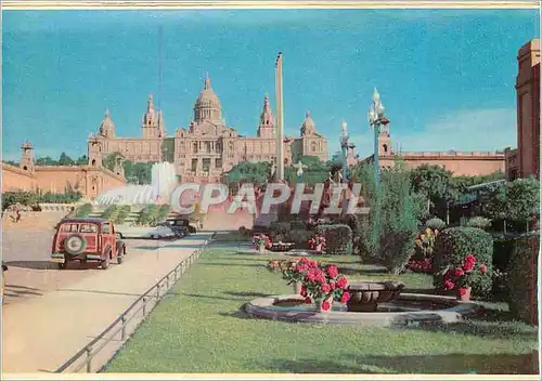 Cartes postales moderne Barcelona Le Parc de Montjuich L'Avenue Reine Marie Christine