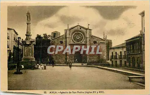 Cartes postales moderne Avila Iglesia De San Pedro (Siglos XII XIII)