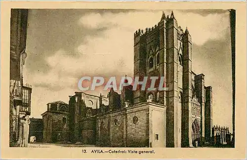 Cartes postales moderne Avila Catedral Vista General