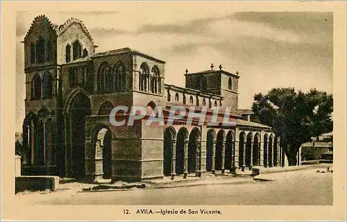 Moderne Karte Avila Iglesia de San Vicente