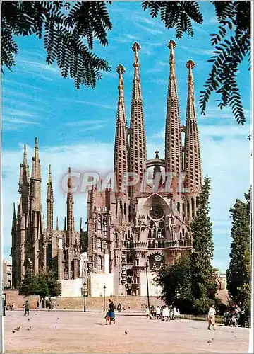 Moderne Karte Barcelona Temple Expiatoire de la Sainte Famille