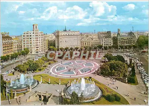 Cartes postales moderne Barcelona Place de catalogne