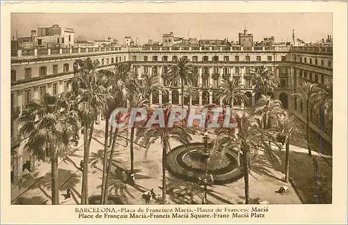 Cartes postales Barcelona Place de Francois Macia