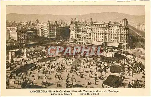 Cartes postales Barcelona Place de Catalogne