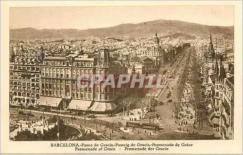 Cartes postales Barcelona Promenade de Grace