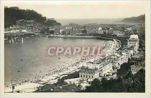 Cartes postales moderne San Sebastian Vista Dosde La Villa Eva Enea