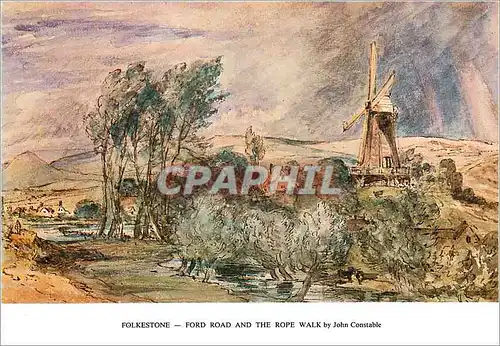 Cartes postales moderne Folkestone Ford Road and the Rope Walk by John Constable Moulin