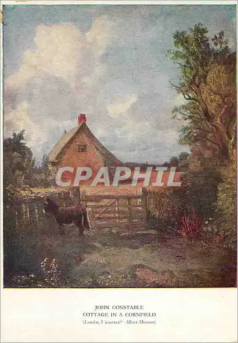 Moderne Karte John Constable Cottage in a Cornfield