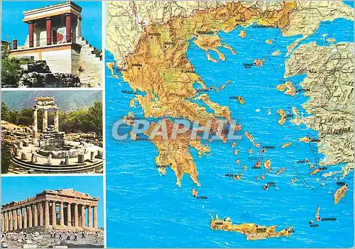 Moderne Karte Grece