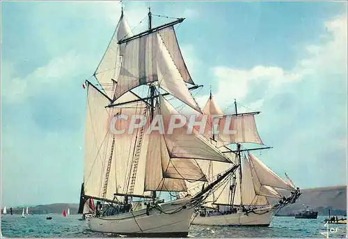 Moderne Karte La Bretagne en Couleurs