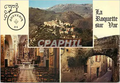 Cartes postales moderne La Roquette sur Var Aples Maritimes Alt 380m