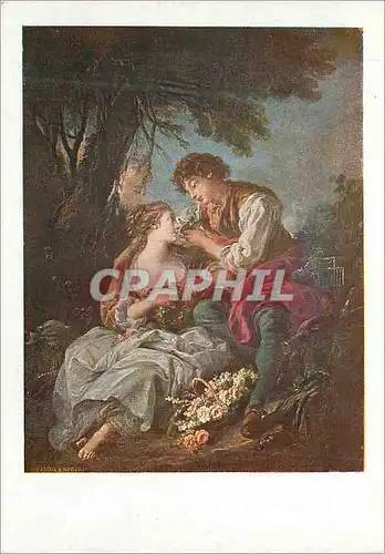 Cartes postales moderne Francois Boucher Pastorale Premier peintre du Roi (1703 1770)