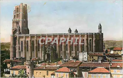 Moderne Karte Albi La Basilique ste Cecile XIIIe S Au Premier Plan a Gauche Maison Natale de Toulouse Lautrec