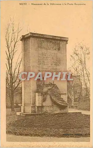 Ansichtskarte AK Metz Monument de la Delivrance a la Porte Serpenoise