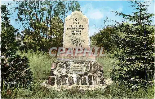 Cartes postales moderne Verdun (Meuse) Champs de Bataille Monument de Fleury (Devant Douaumont)