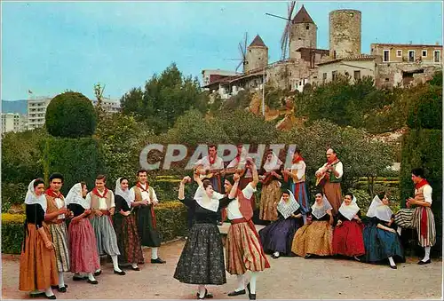 Moderne Karte Mallorca (Baleares) Espana Palma Agrupacion Folklorca Aires Mallorquins d'es Pont d'Inca