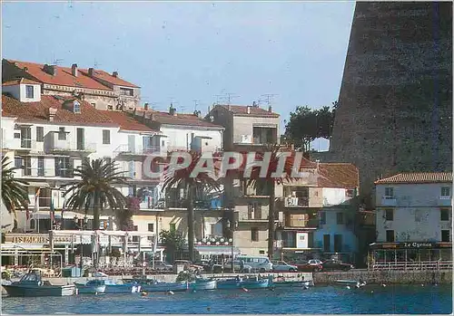 Moderne Karte Panorama de la Corsse Calvi Le Port