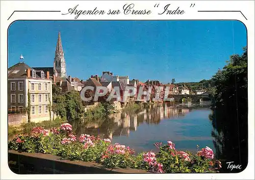 Moderne Karte Argenton sur Creuse Indre