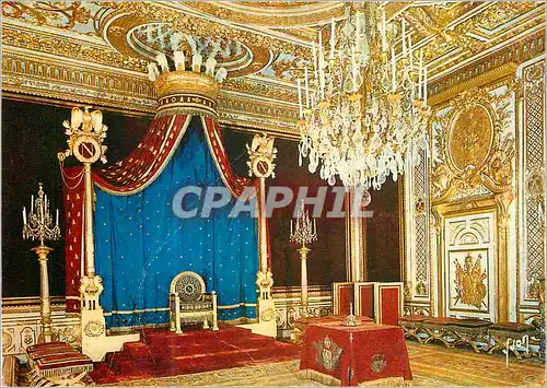 Moderne Karte Couleur et Lumiere de France Chateau de Fontaine Bleu (Seine et Marne) La salle du Trone