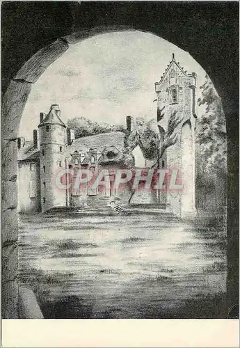 Moderne Karte Environs de Coutainville Chateau de Gratot (1930)
